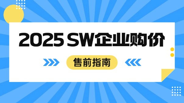 2025最新企業(yè)購買SW多少錢